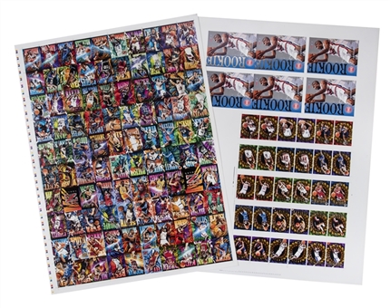1996 Skybox "Z-Force" Basketball Uncut Card Sheets (236 Cards) Including 3 Michael Jordan Cards!